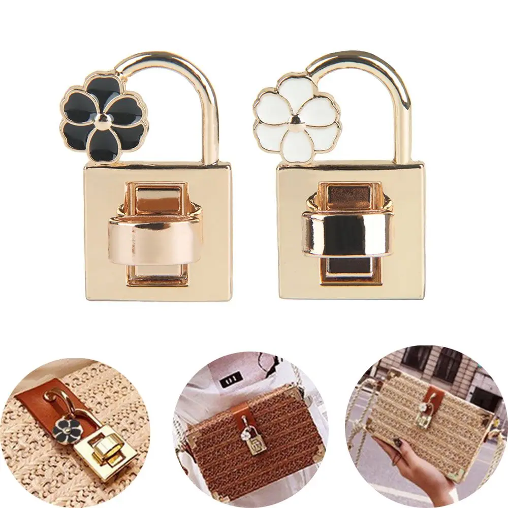 

Fashion Practical Craft Flower Handbag Hardware DIY Clasp Turn Lock