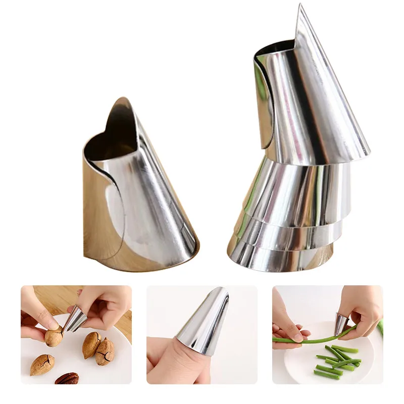 Finger Protector Finger Guard Silicone Thumb Knife Protector Gears Cutting Vegetable Harvesting Knife Pinching Plant Blade Scissors Gloves