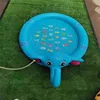 Cartoon Elephant Water Spray Game Mat Outdoor Play Mat Lawn Beach Sea Animal Inflatable Water Spray Kids Sprinkler Play Pad Mat 3
