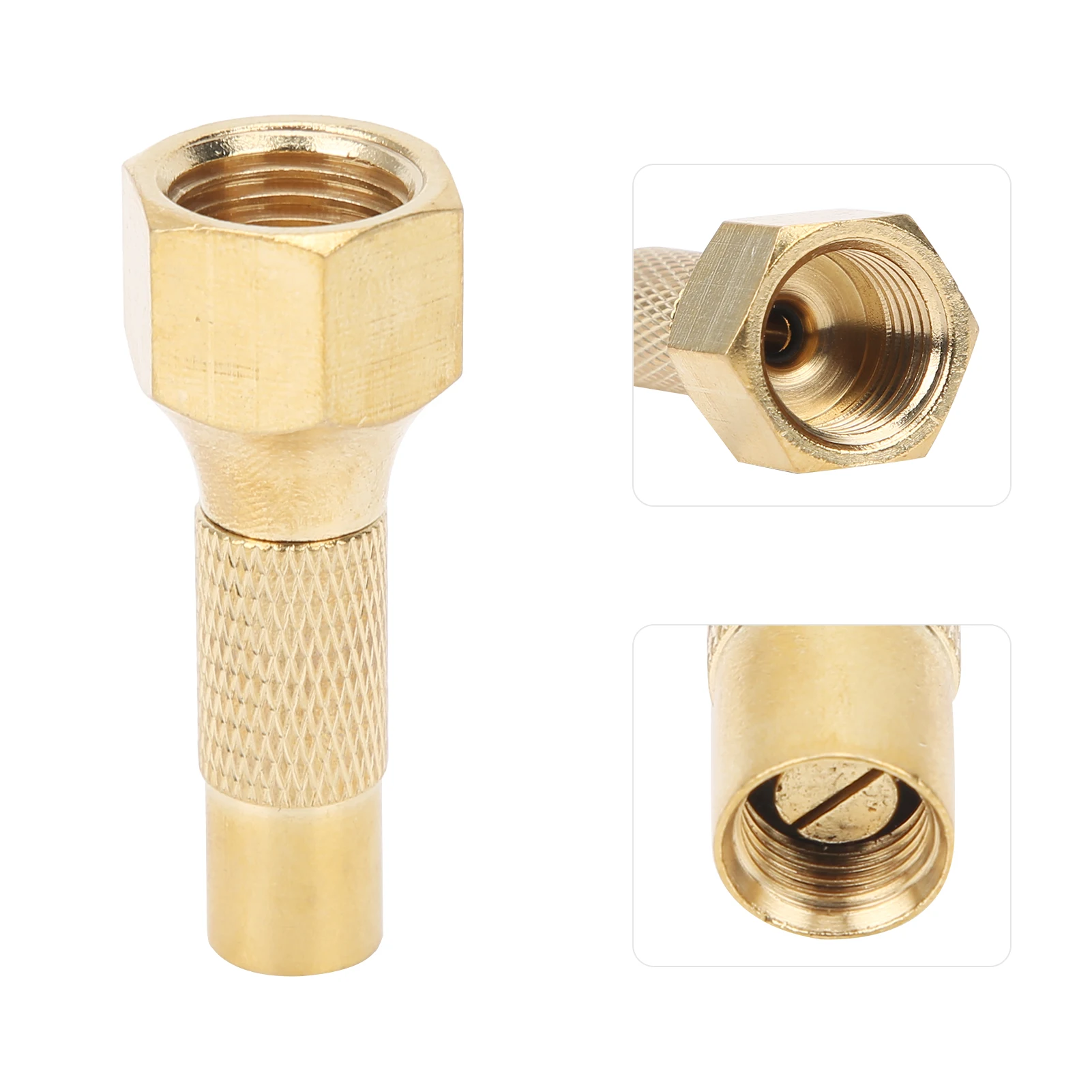 Brass Ball Valve High Strength Large Bore Locking on Function Brass Tyre Inflation Valve for Motorcycle for Car