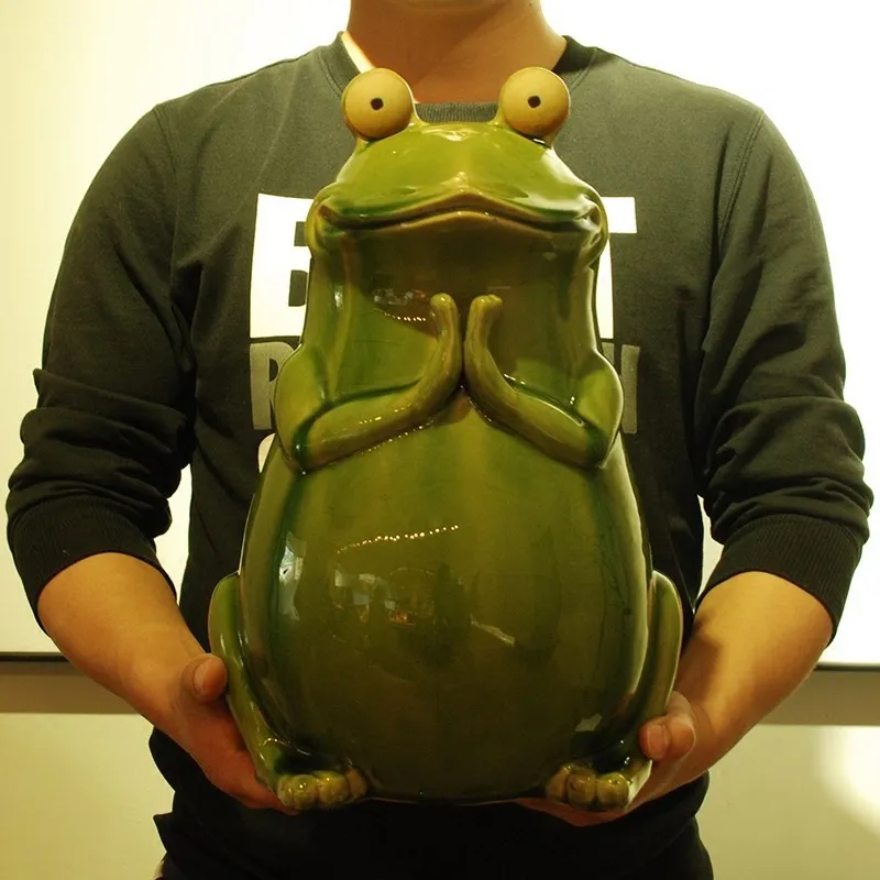 

Ceramic Blessing Frog Decoration, Buddha Department, Living Room, Crafts, Courtyard, Fortune, Lotus Leaf, Peace Gifts