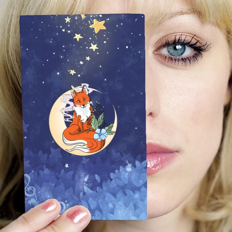 Clear Stamps 1pc Fire Fox Clear Stamps Mysterious Eastern Theme Transparent Stamps Animal Background Silicone Clear Stamp Seals