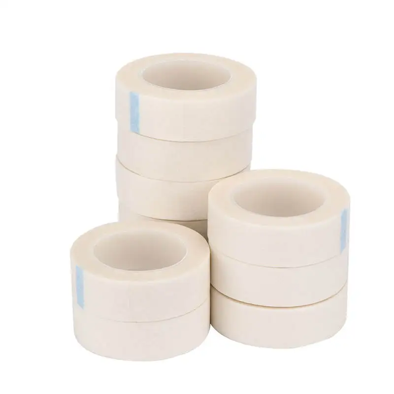 

10pcs 1.25cm x 9m Tattoo Bandage Non Woven Fabric Breathable Adhesive Dressing Fixation Tape