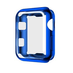 Silicone Bumper & Screen Protector - 41mm series 7 8 9 (Blue)