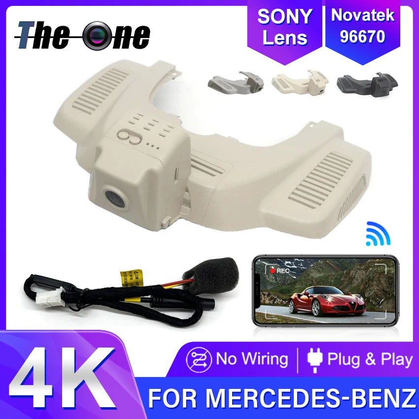 Dash Cam Per Mercedes-Benz Mb Gle400 Gle350 Gle320 Sports Gls450 2015 ~ 2018 4K 2160P Uhd Wifi Dashcam Videoregistratore Dvr Per Auto