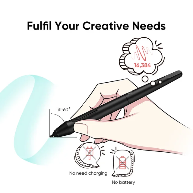 Drawing Tablet XPPen Pen Tablet Deco Mini7V2 with Tilt Function 8 Keys 16384 Levels Graphics Tablet for Android Mac Windows 3