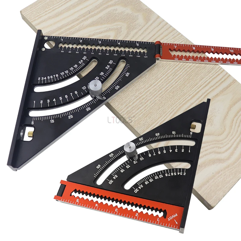 Folding-Triangle-Ruler-Multi-Function-Metal-Ruler-Speed-Square-Angle ...