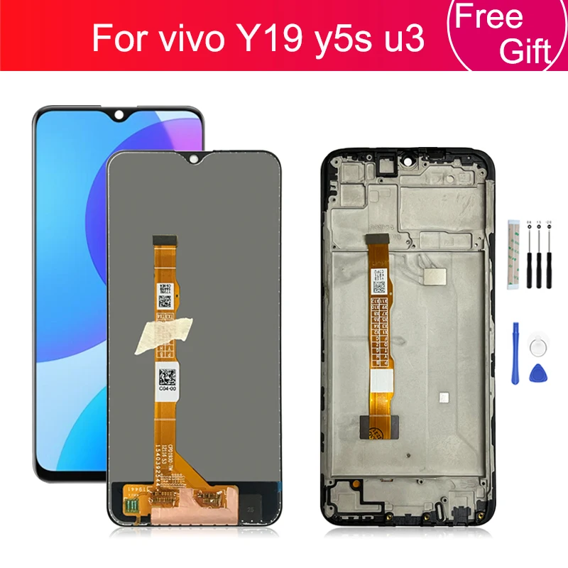 For Vivo Y19 LCD Display Touch Screen Digitizer Assembly Y19 Y5s U3 ...