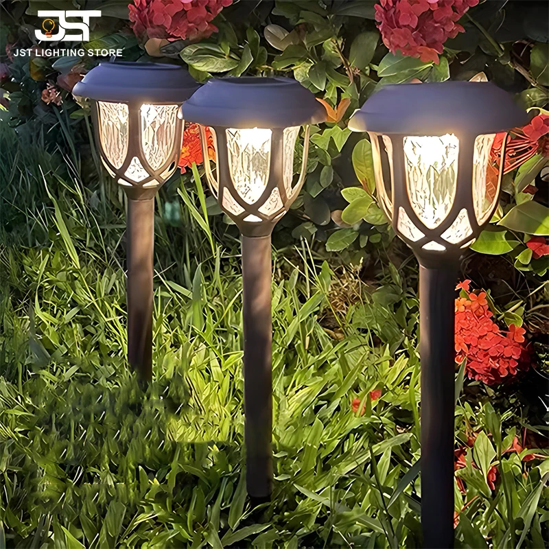 Solar LED Lawn Lamp Outdoor courtyard ground plug lawn lamp Home Garden Atmosphere Decoration Waterproof Landscape Lamps rgb led light bulb e27 smart lamp ir remote control dimmable chandeliers christmas decoration atmosphere colorful bulb for home