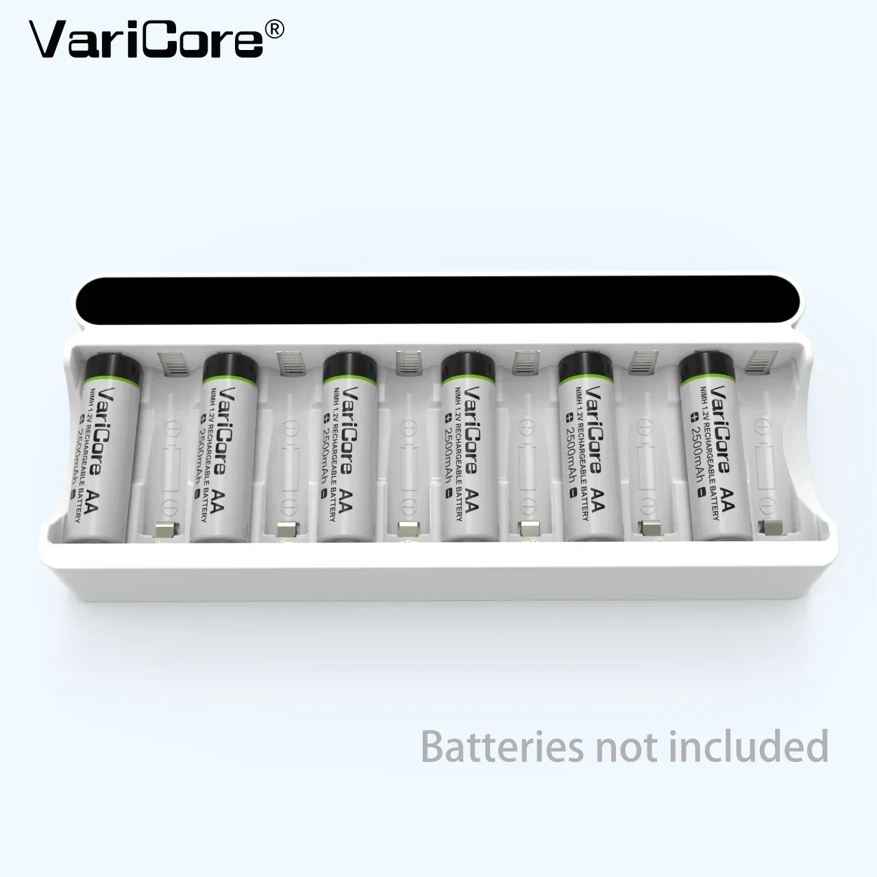 12 슬롯 충전식 배터리 충전기 VC12 1.2V USB 출력 Ni-MH AA AAA 니켈 수소 배터리용 새 제품 오리지널