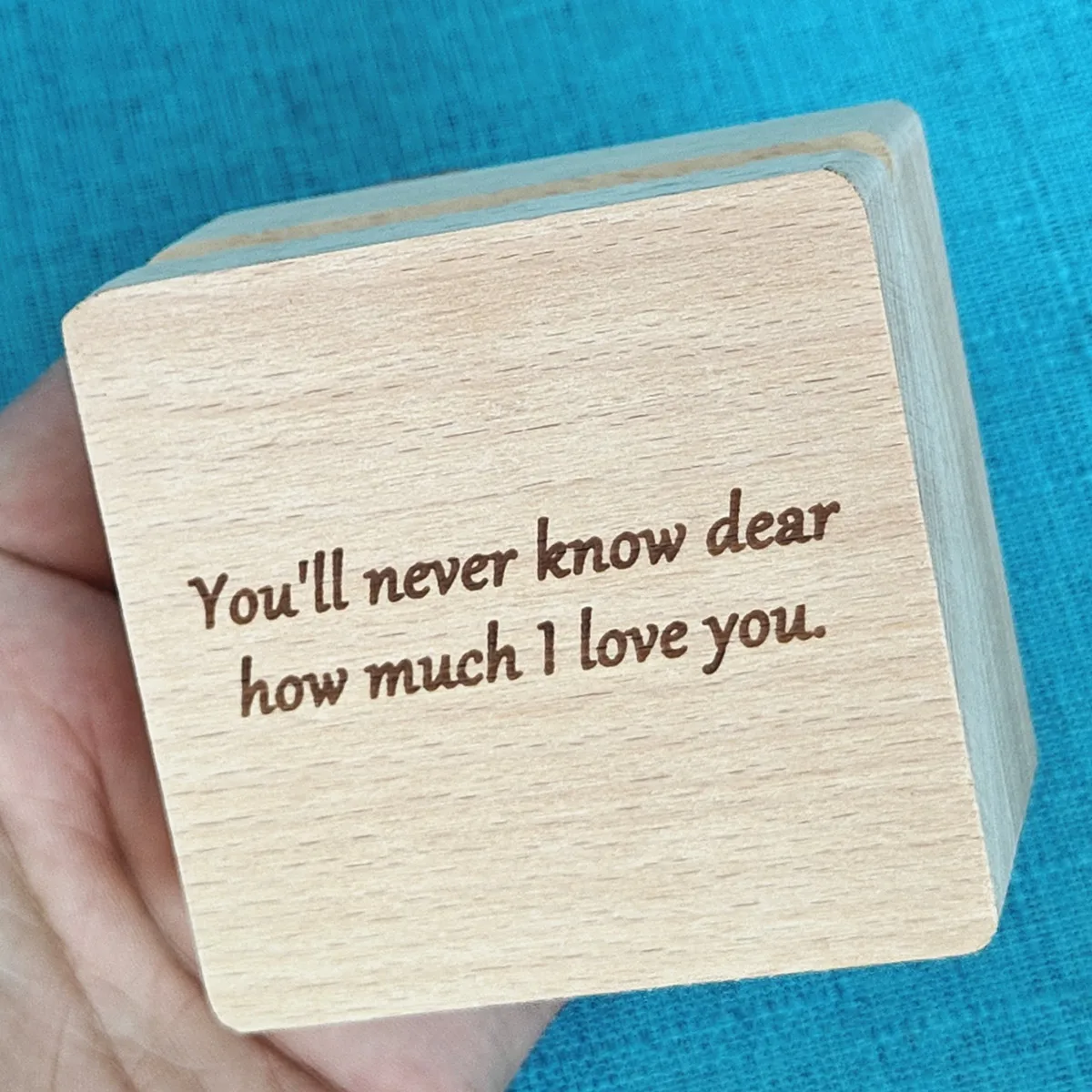 

Personalized Photo Music Box, You Will Never Know Dear How Much I Love You Photo, Customized Gift, Birthday, Wedding, Christmas