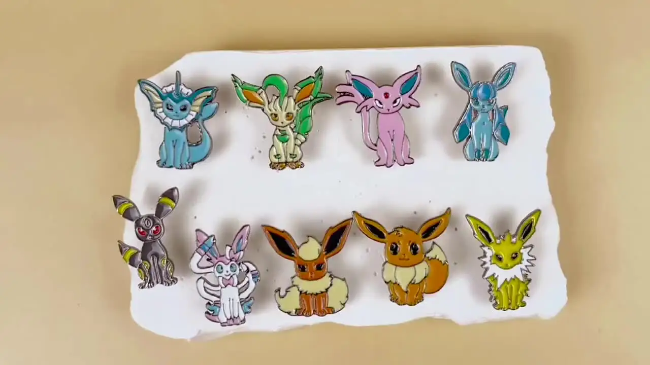 イーブイ フレンズ ピンバッジ ポケモン イーブイ ピンバッジ 9点セット ブイズの通販 by