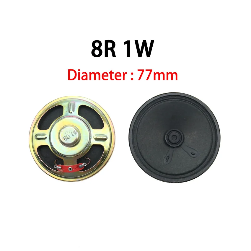 Compact Circular Acoustic Speaker Set - 2-Piece, 8 Ohm, Multiple Diameter Options