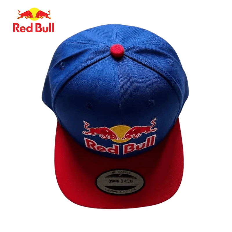 Fashionable letter embroidered Red Bull baseball cap for spring and autumn outdoor adjustable casual hat, sun protection hat 5