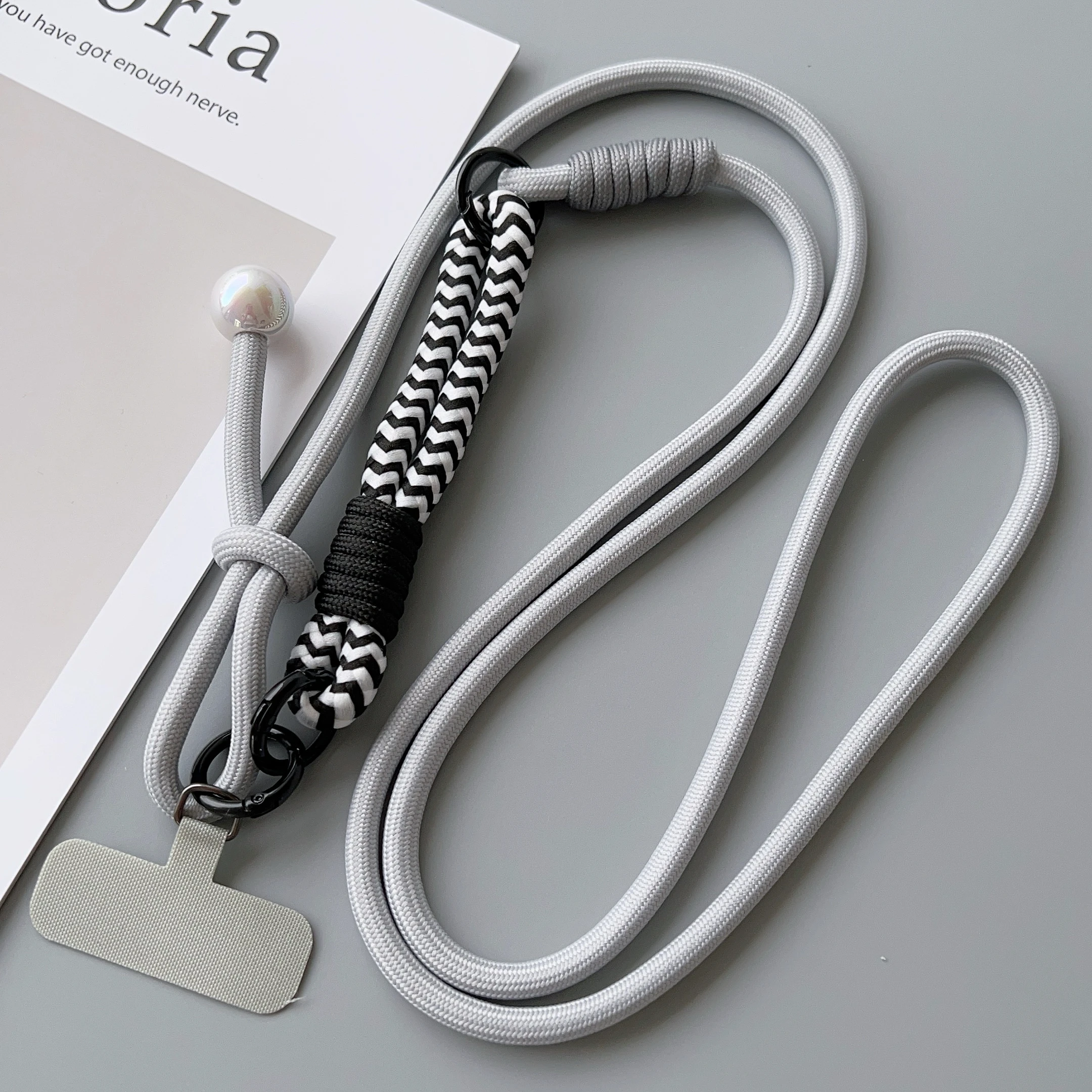 Versatile Two-in-One Adjustable Mobile Lanyard with Crossbody and Wrist Strap Options
