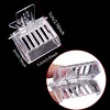 1pcs Bee Queen Cage Transparent Plastic Clip Cage Bee Catcher Box Stainless steel clamp Beekeeping Equipments Beekeeper Equip 3