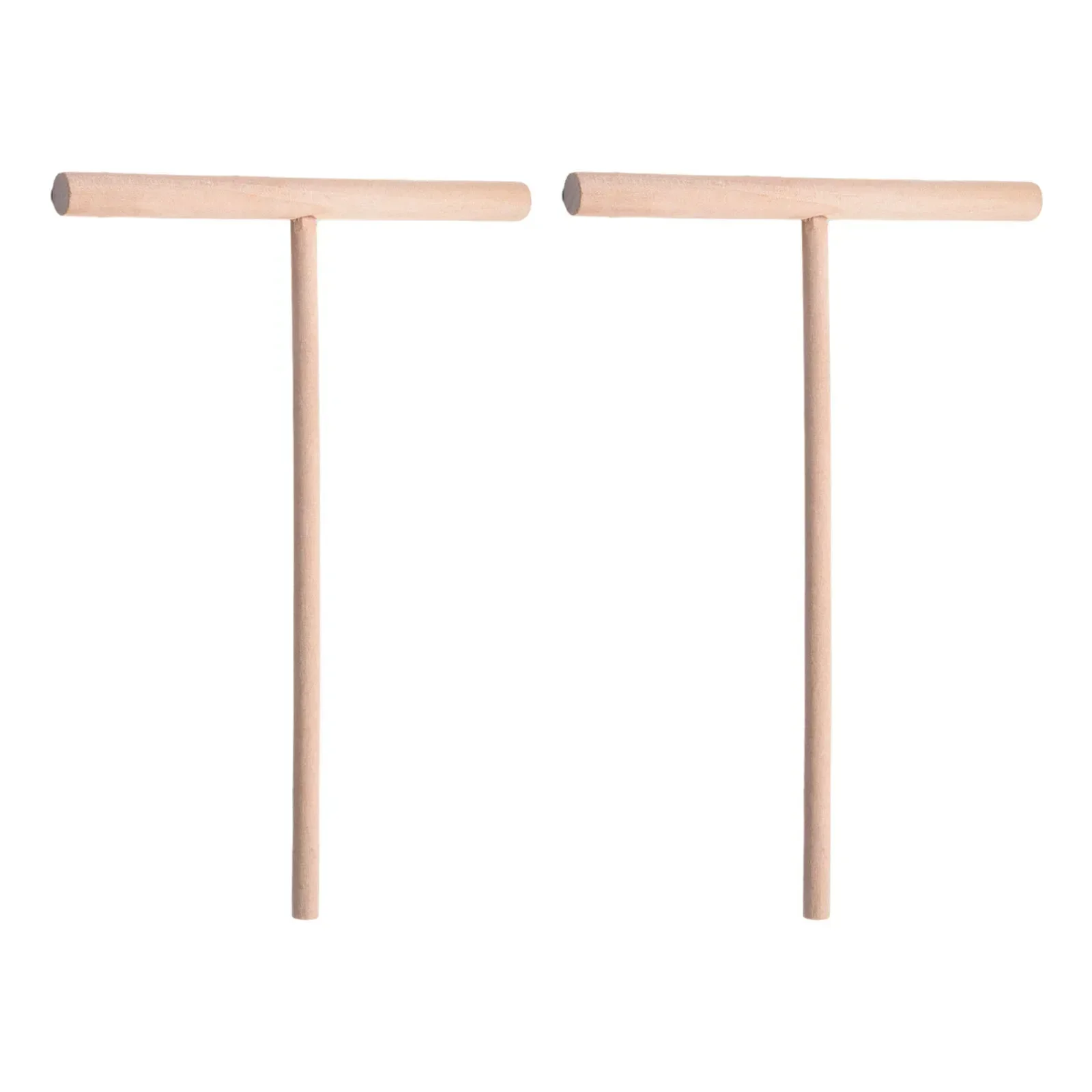 Crepe Spreader Household Pancake Cooking T-Shaped Sticks Pastry Prop Accessory Wooden Round Useful