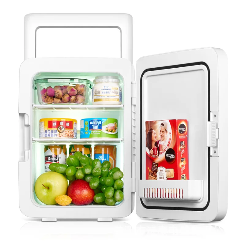10L Car mounted household mini refrigerator student dormitory cosmetics facial mask fresh-keeping refrigerator