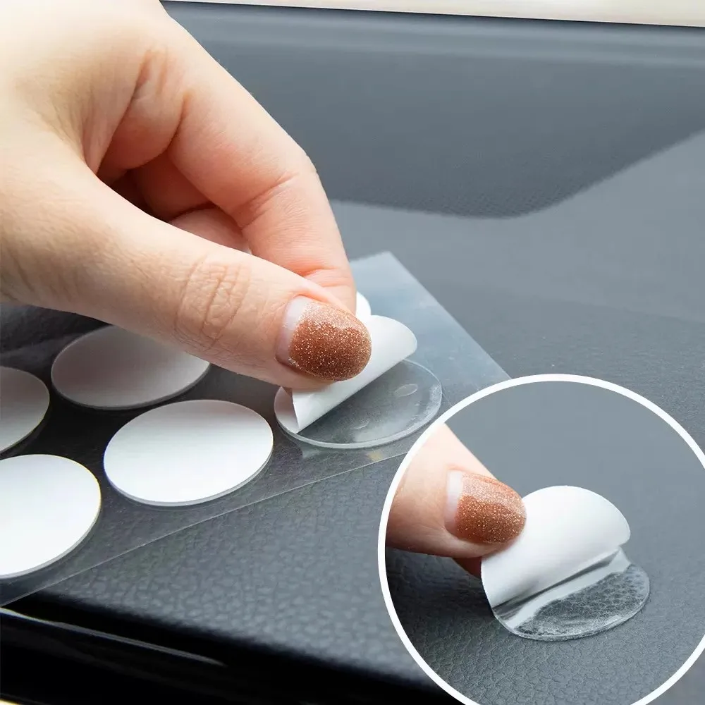 50/70 قطعة نانو جل حصيرة شريط شفاف مستدير Traceles...