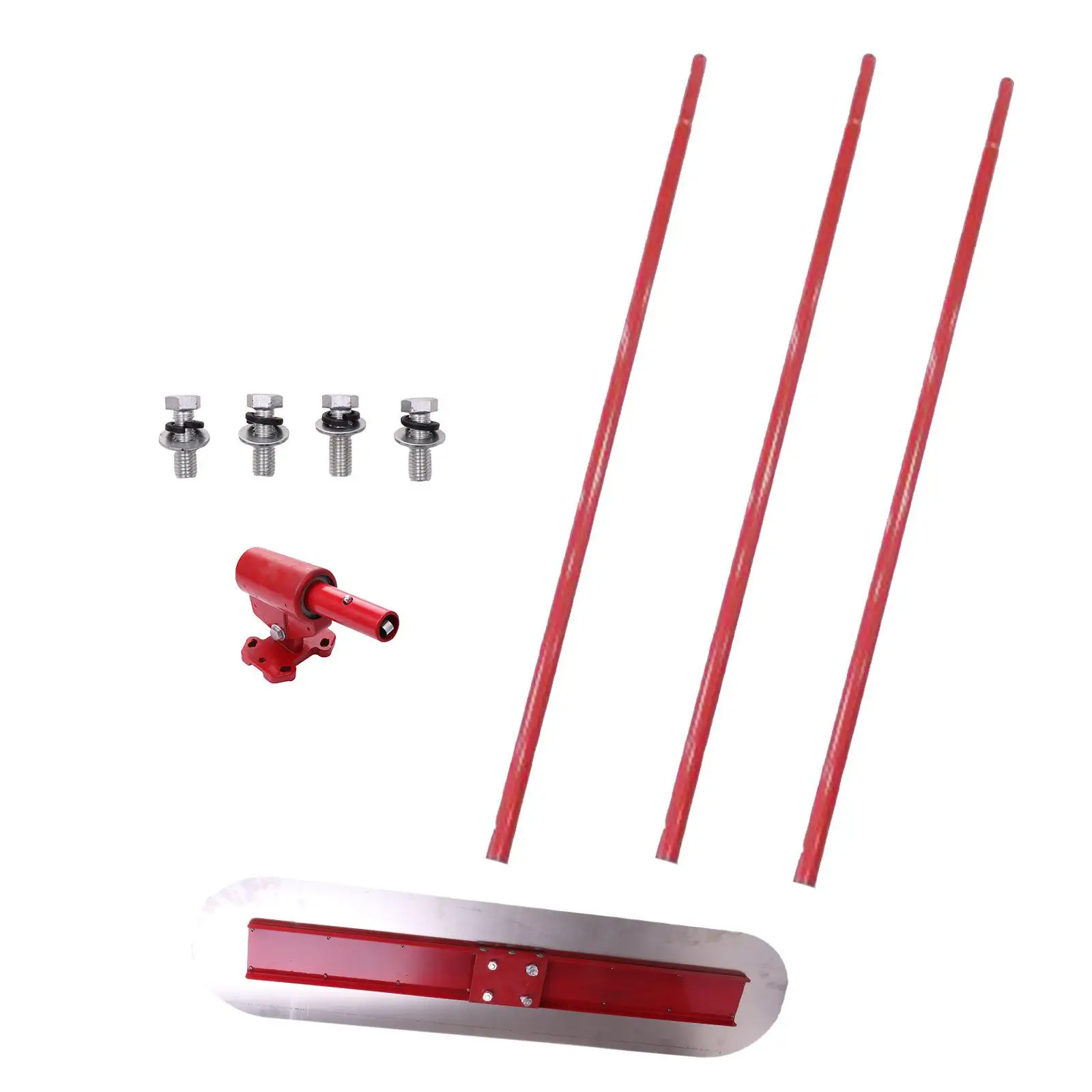 Concrete Bull Float Kit Portable Multipurpose Concrete Float Adjustable Bull Bracket Steel Trowel Board for Stucco Cement