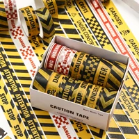 Warning Washi Tape Set,12/16Rolls Road Police Line Caution Tape for Scrapbooking,Journaling,DIY Crafts,Decorative Masking Tape 3
