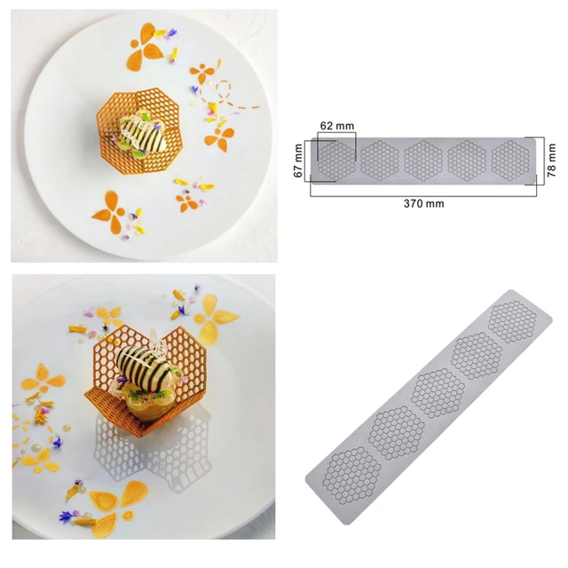 Méhsejt Alakú Szilikon Fondant Torta Határdekoráció Csipke Szőnyeg Sütőedény Konyha Szerszám Diy Sablon Formák - Image 5