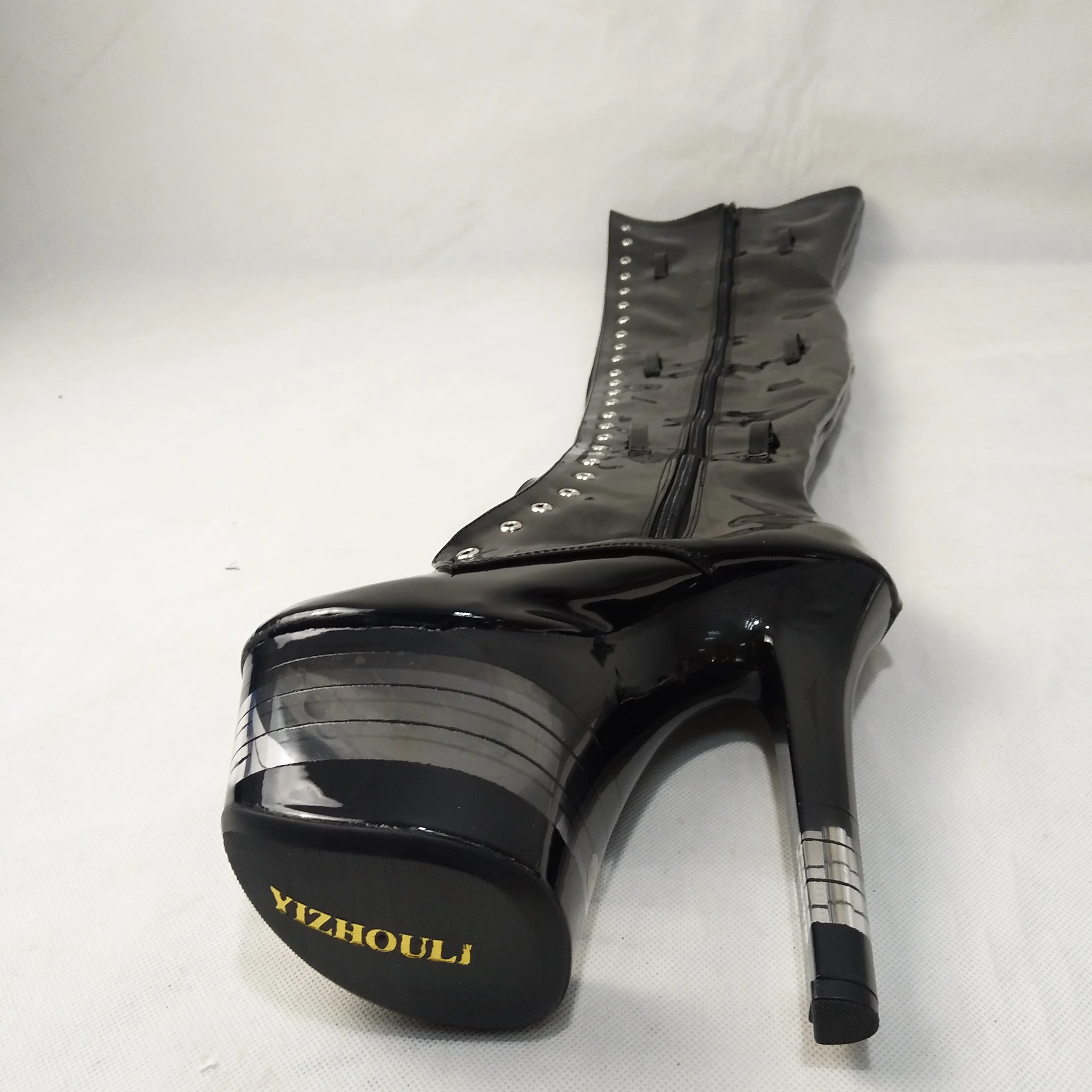 Sexy Thigh High Boots 8 Inch High Heels Fashion Platform Womens Over The Knee Boots 20cm High-Heeled Boots Pipe