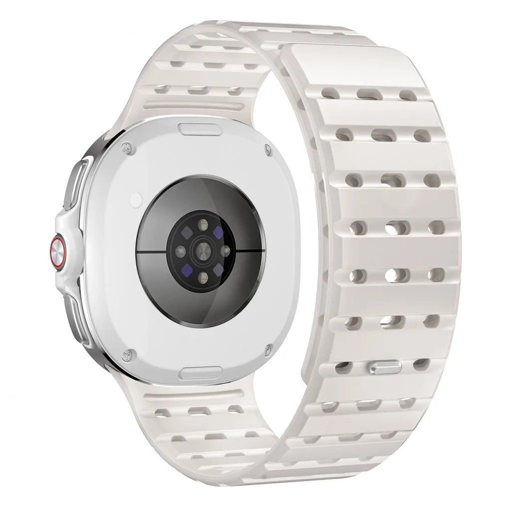 Magnetic Silicone Sport Loop Strap with Curved End and No Gaps