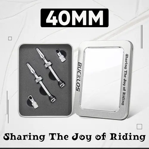 BUCKLOS 40/44/55/60/65/80/100mm Tubeless Valves Bike Aluminum Alloy Presta Nipples Removable Core Air Valve for Road MTB Bicycle - Image 25