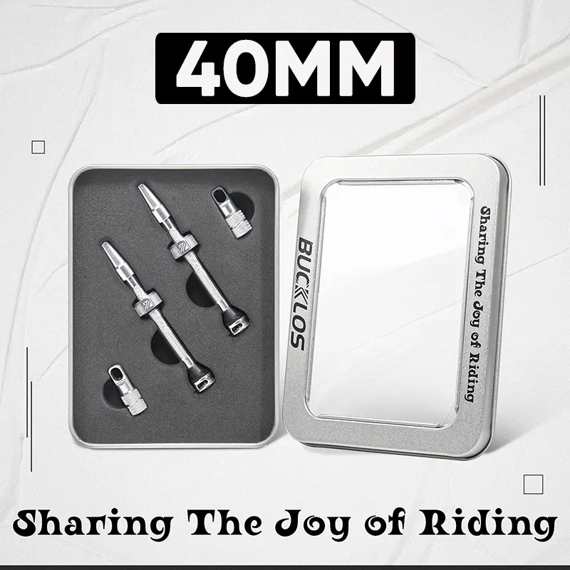 BUCKLOS 40/44/55/60/65/80/100mm Tubeless Valves Bike Aluminum Alloy Presta Nipples Removable Core Air Valve for Road MTB Bicycle - Image 25