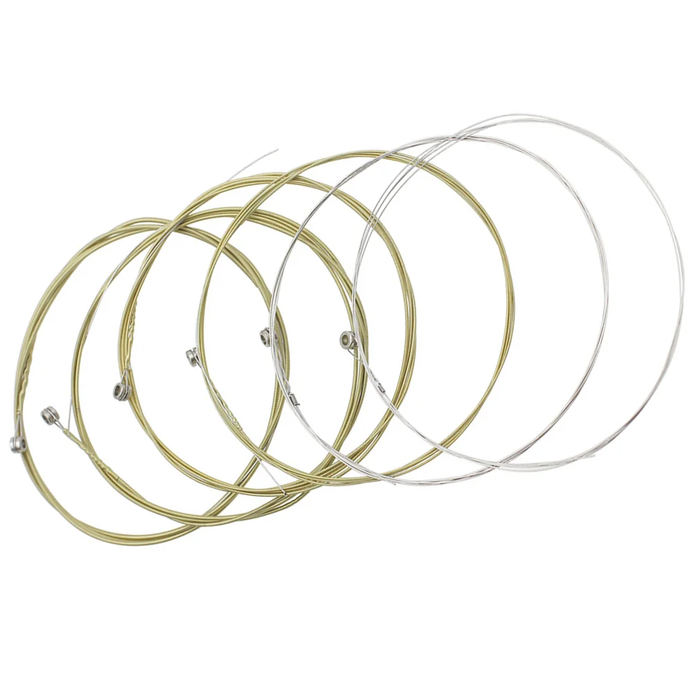 

6pcs Folk Guitar Strings Guitar Replacement Strings Brass Musical Strings for Guitar