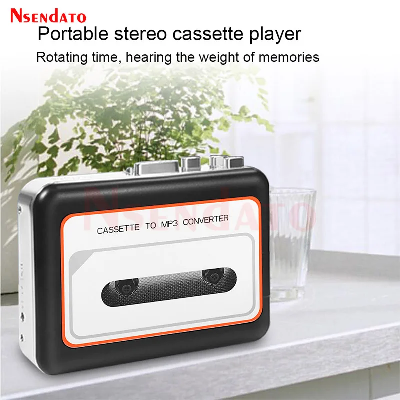 USB Cassette Player Music Tape to MP3 Converter Plug and Play Cassette Tape Player Convertor With Speaker For USB Flash disk PC