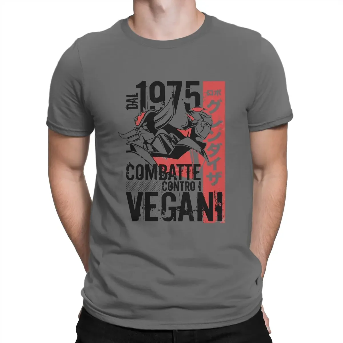 

Хлопковые топы с принтом vegvegani, классические мужские футболки, НЛО, робот, голдрейк, грендакар, Аниме футболки для отдыха, футболки с коротким рукавом