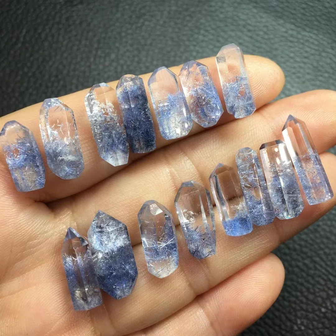 

1 Pc Fengbaowu Natural Dumortierite Point Jewelry Making For Pendant Bracelet Earring Reiki Healing Stone Crystal Gift