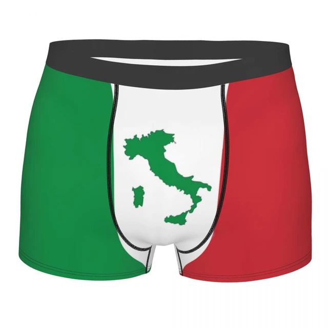 Men Italy Boxer Briefs Shorts Panties Soft Underwear Italian Flag Male  Funny Underpants - AliExpress