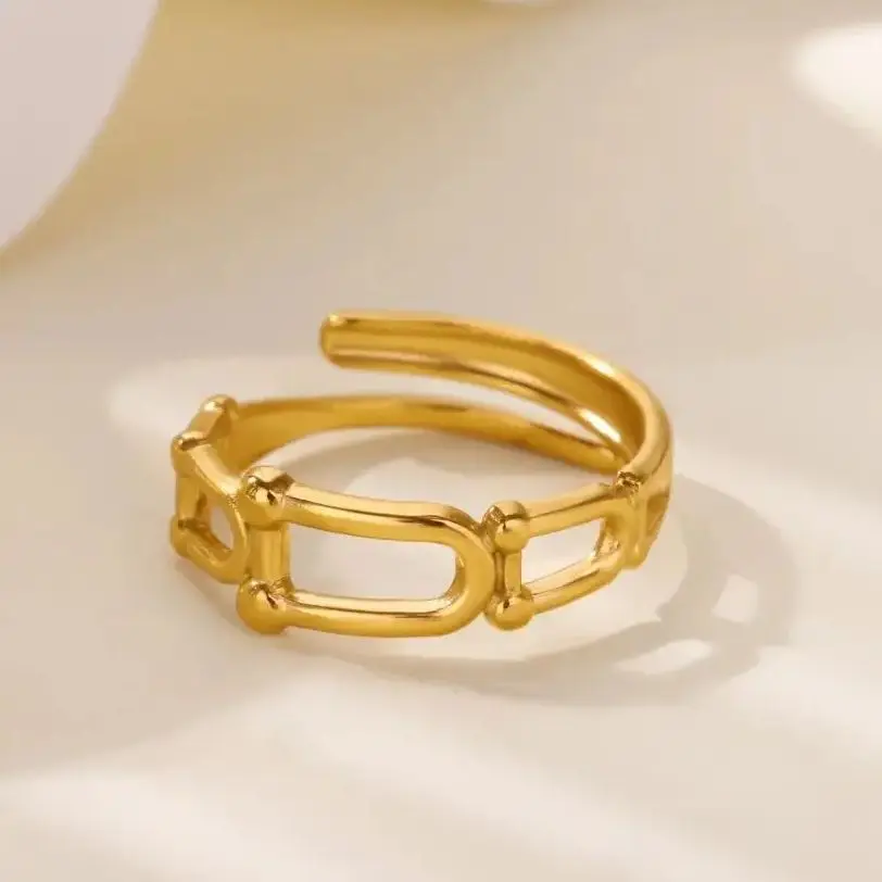 Ring for Women Gold Plated Stainless Steel