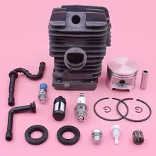 

49mm Cylinder Piston Kit For Stihl MS390 MS290 039 029 Chainsaw 1127 020 1216, 1117 350 5800 w Fuel Oil Seal Filter Line