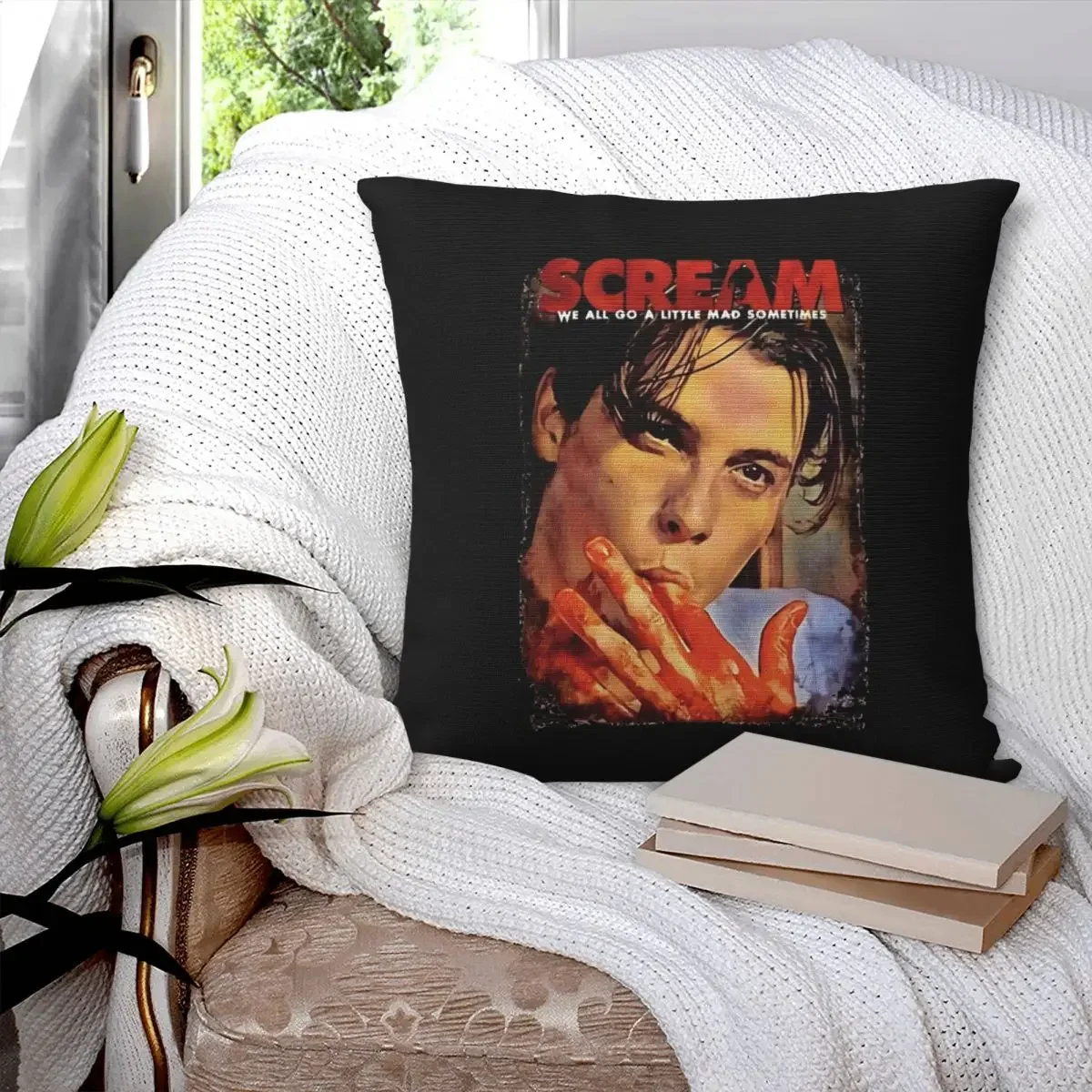 Scream Movie Billy Loomis Skeet Ulrich Pillowcase Polyester Creative Decor Throw Pillow Case Sofa Seater Cushion