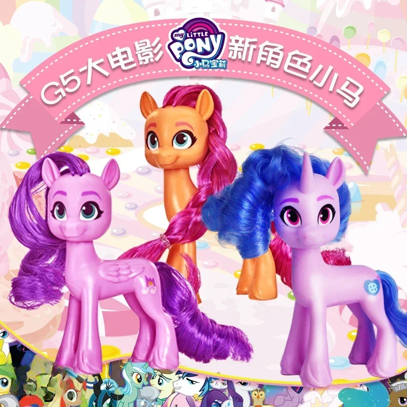 Y My Little Pony G5 Best Movie Friends Pipp Lzzy Sunny F2612 Regali Per Bambole Modello Giocattolo Figure Di Anime Raccogliere Ornamenti