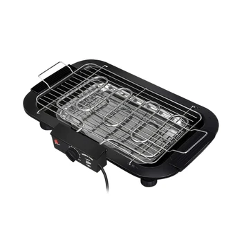 Electric BBQ Grill Versatile Cooking For Indoor And Outdoor Smokeless And Efficient Performance Black US