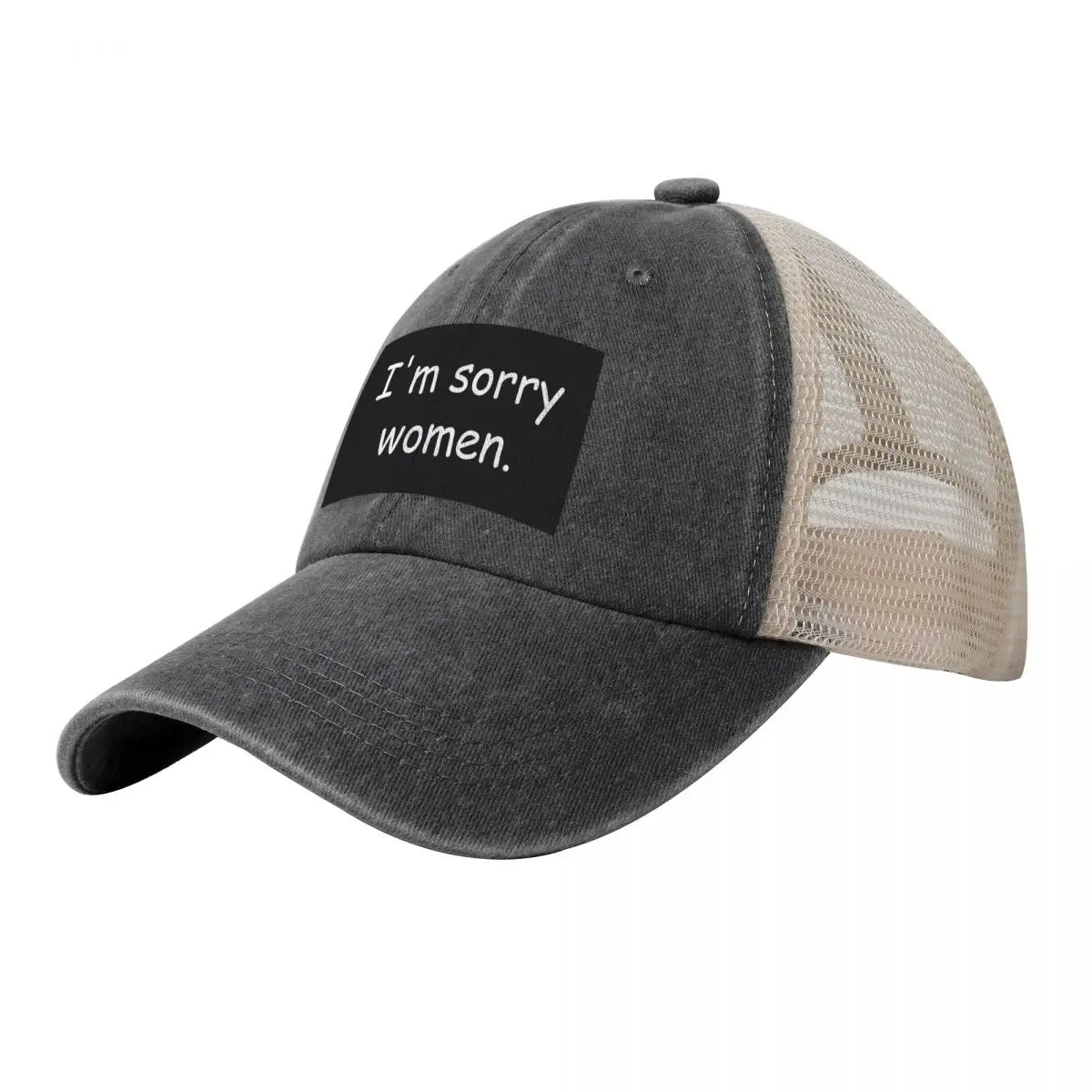 

I'm sorry women. Cowboy Mesh Baseball Cap fishing hat Hat Beach Dropshipping Women's Men's