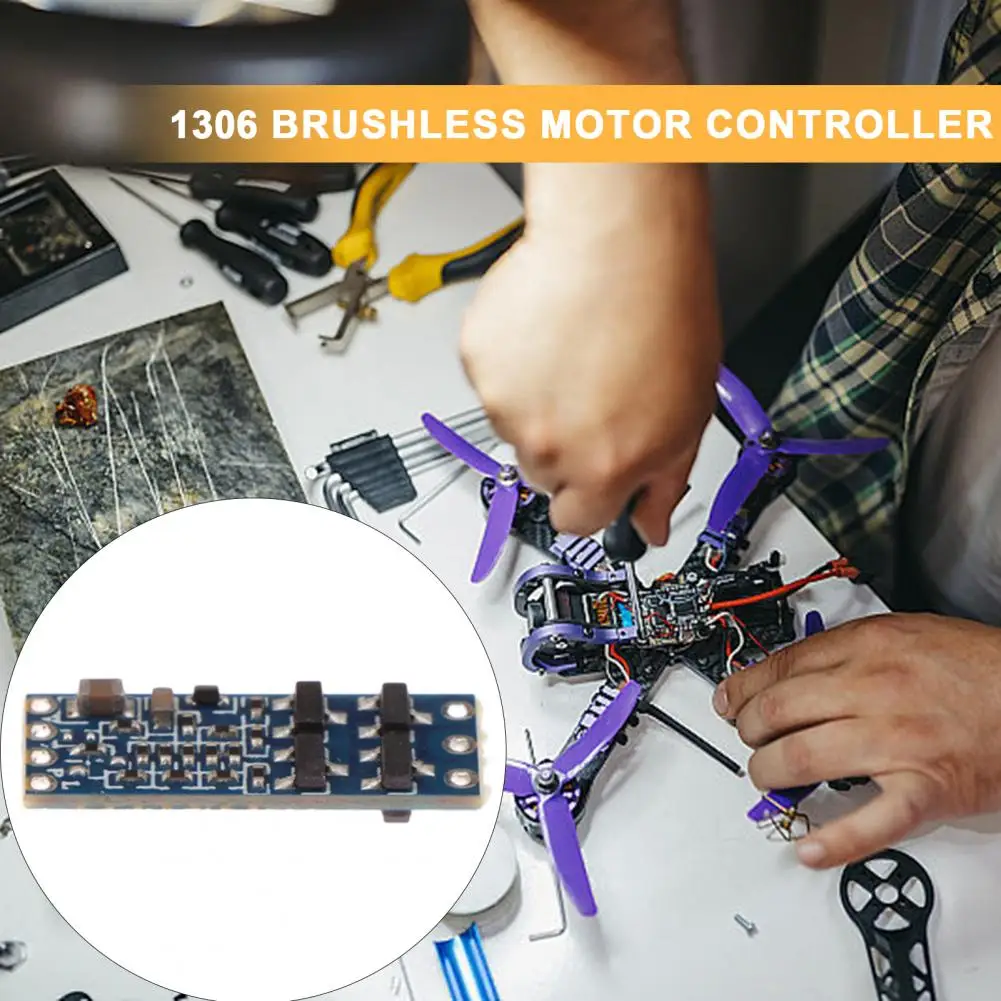 

Brushless Esc Driver Board Adjustable Brushless Motor Speed Controller for Drones Model Airplanes Supports 1-2s Battery for 1104