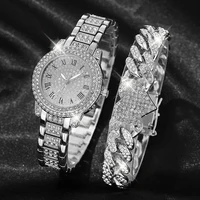 2023 Luxury Watches Women Diamond Rhinestone Fashion Elegant Wristwatch Quartz Watch Ladies Clock For Girl Relogio Feminino 1