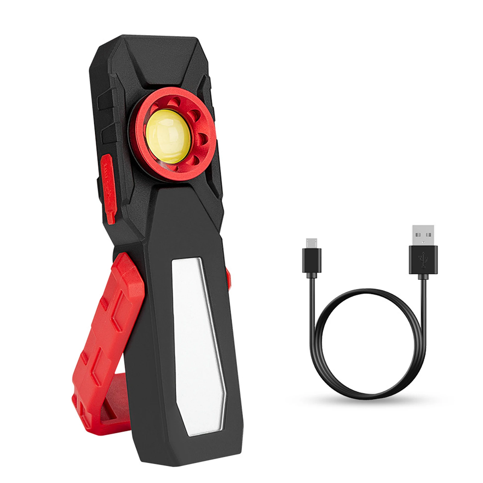 

Magnetic COB LED Working Light USB Charging Flashlight Inspection Light Handy Torch Portable Lantern With Hook Mobile Power Bank