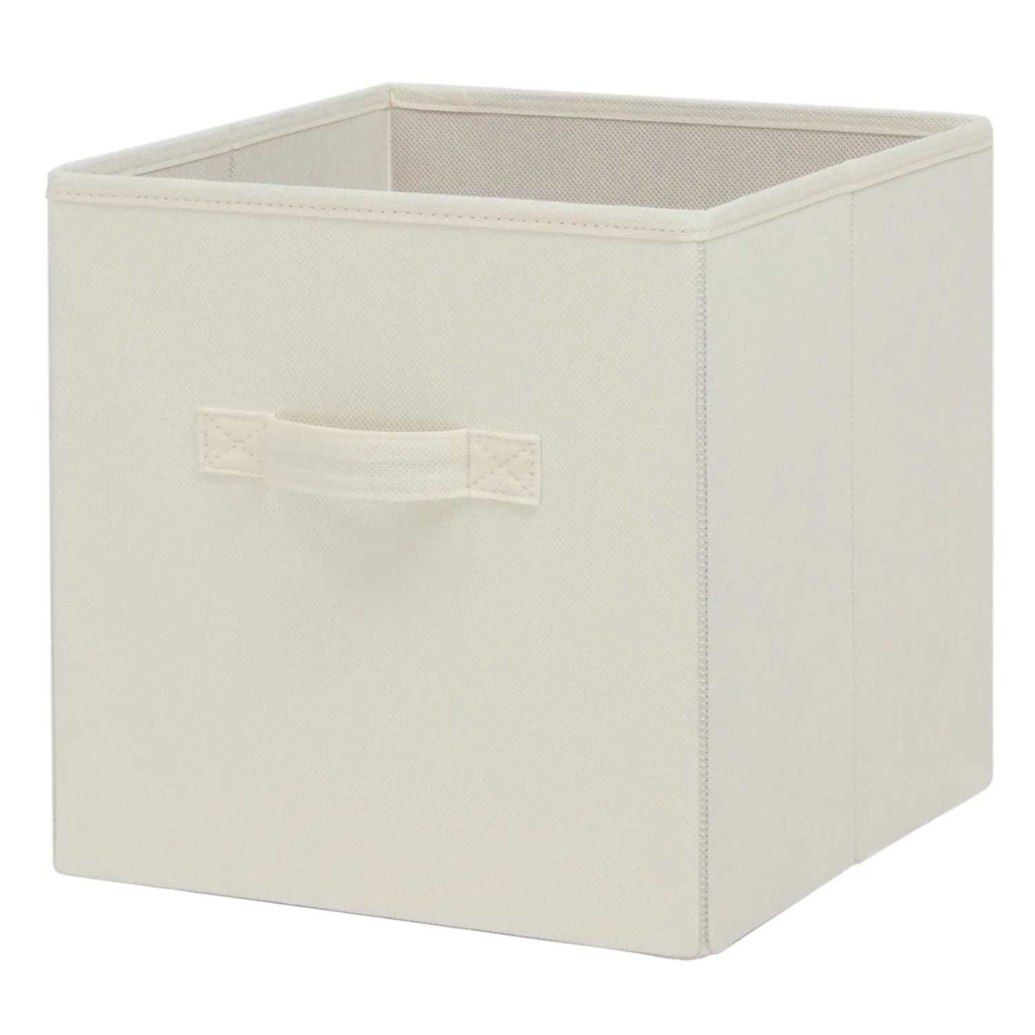 NEW Collapsible Cube Fabric Storage Bins (10.5" x 10.5"), 6 Pack, Vanilla Dream 2