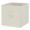 NEW Collapsible Cube Fabric Storage Bins (10.5" x 10.5"), 6 Pack, Vanilla Dream 2