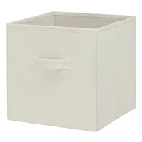 NEW Collapsible Cube Fabric Storage Bins (10.5" x 10.5"), 6 Pack, Vanilla Dream 2