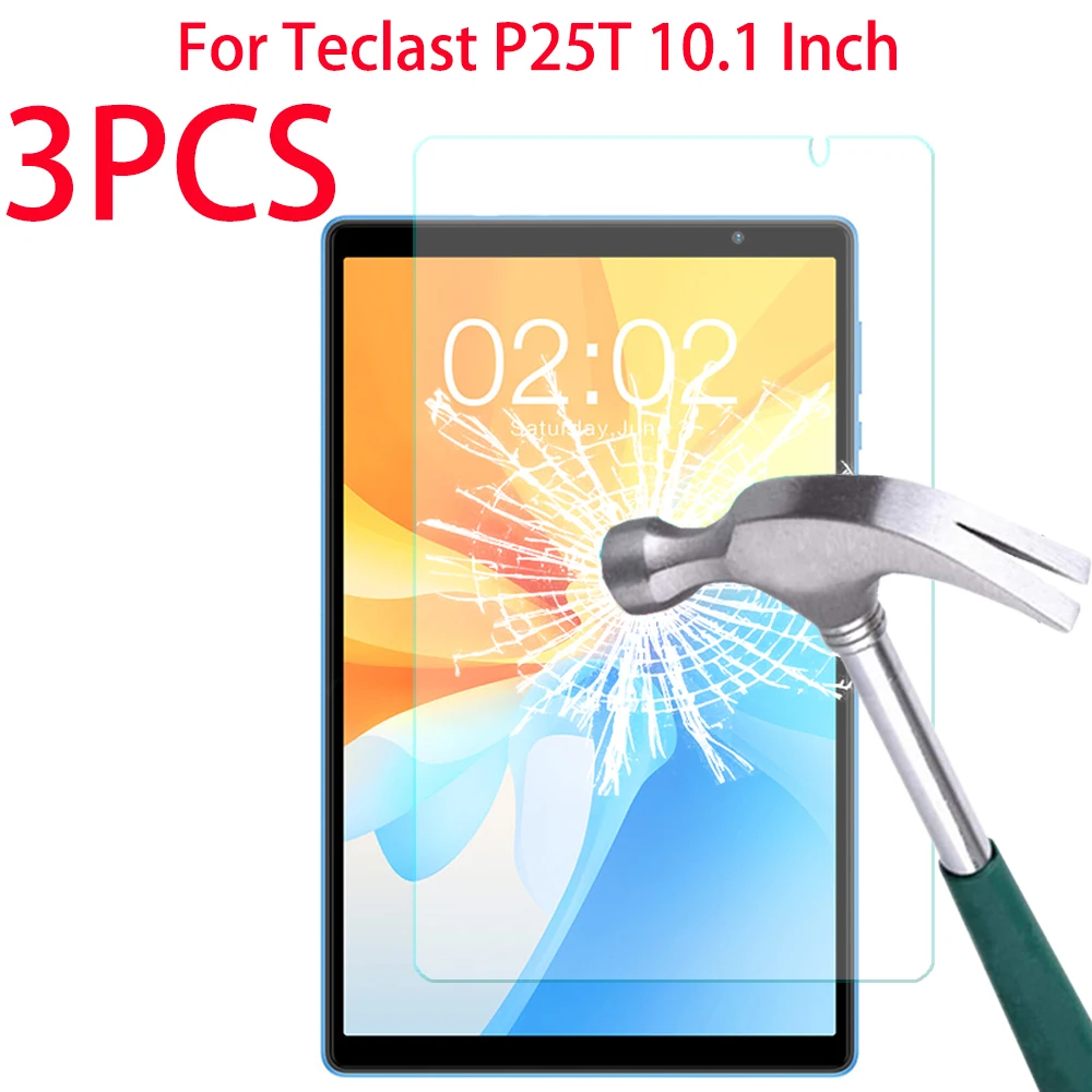 

Закаленное стекло для Teclast P25T 10,1 дюйма, 3 шт., защитная пленка для планшета Teclast P25t 10,1 дюйма, стеклянная защита