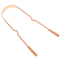 1Pc Pure Copper Tongue Scraper Oral Cleaner Brush Fresh Cleaning Hygiene For Men And Women High Quality Tounge Scraper 3 Styles 3