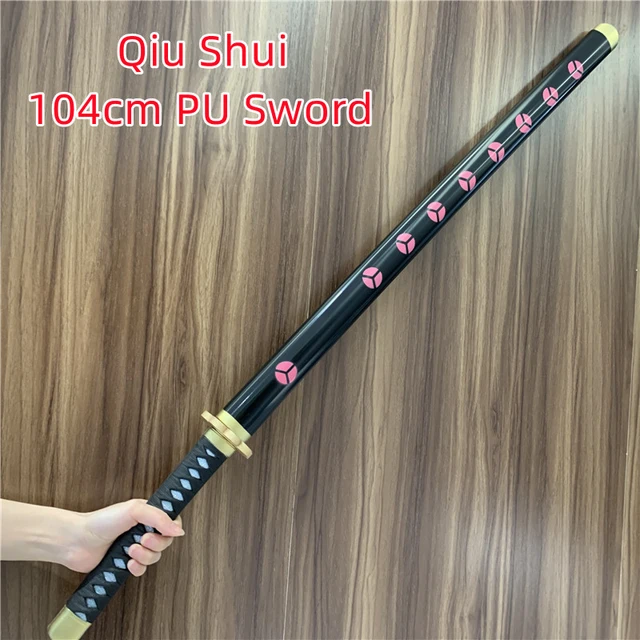 3-pcs Set Roronoa Zoro Swords 104cm Handmade Katana Japanese Anime Cosplay  Sword Shusui Enma Kitetsu Free sword holder and belt - AliExpress